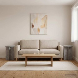 Support de Plante 2 pcs Gris béton Ø29,5 x 40 cm 637540637540