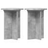 Support de Plante 2 pcs Gris béton Ø29,5 x 40 cm 637540637540