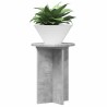 Support de Plante 2 pcs Gris béton Ø29,5 x 40 cm 637540637540