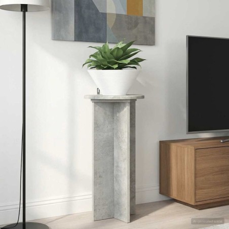 Support de Plante 2 pcs Gris béton 29,5 x 29,5 x 60 cm 637542637542