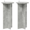 Support de Plante 2 pcs Gris béton 29,5 x 29,5 x 60 cm 637542637542