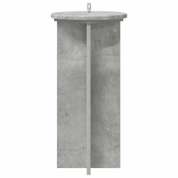 Support de Plante 2 pcs Gris béton 29,5 x 29,5 x 60 cm 637542637542