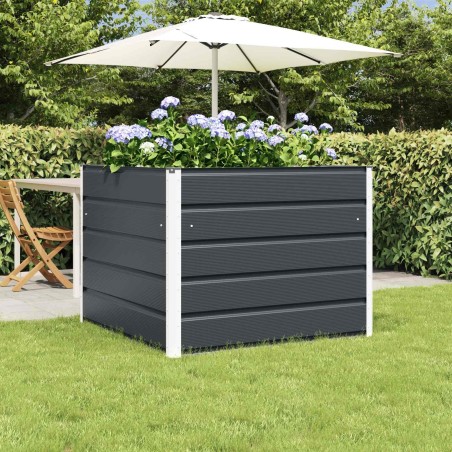 Jardinière Anthracite 100 x 100 x 75 cm Acier 637546637546