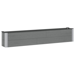 Jardinière surélevée Gris 200 x 30 x 36 cm 637547637547