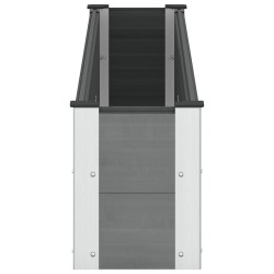 Jardinière surélevée Gris 200 x 30 x 36 cm 637547637547