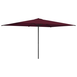 Parasol de jardin 200 x 300 cm Polyester Rectangulaire Bordeaux 637562637562