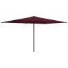 Parasol de jardin 200 x 300 cm Polyester Rectangulaire Bordeaux 637562637562