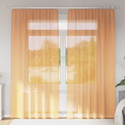 Rideaux en voile à œillets 2 pcs orange 637565637565