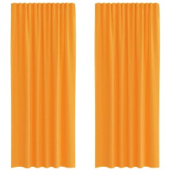 Rideaux en voile à œillets 2 pcs orange 637565637565