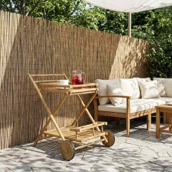 Chariot de service avec roues Naturel 79 x 67,5 x 84 cm Bambou 637567637567