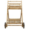 Chariot de service avec roues Naturel 79 x 67,5 x 84 cm Bambou 637567637567