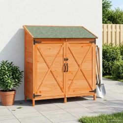 Abri de jardin Marron 106 x 56 x 113,5 cm Bois de Sapin Massif 637575637575