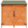 Abri de jardin Marron 106 x 56 x 113,5 cm Bois de Sapin Massif 637575637575