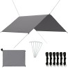 Bâche d'extérieur 3x2,85 m Gris 637577637577