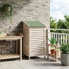 Abri de jardin Blanc 59 x 56 x 113,5 cm Bois de Sapin Massif 637578637578