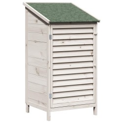 Abri de jardin Blanc 59 x 56 x 113,5 cm Bois de Sapin Massif 637578637578