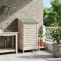 Abri de jardin Blanc 59 x 56 x 113,5 cm Bois de Sapin Massif 637578637578