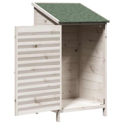 Abri de jardin Blanc 59 x 56 x 113,5 cm Bois de Sapin Massif 637578637578