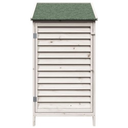 Abri de jardin Blanc 59 x 56 x 113,5 cm Bois de Sapin Massif 637578637578