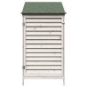 Abri de jardin Blanc 59 x 56 x 113,5 cm Bois de Sapin Massif 637578637578