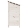 Abri de jardin Blanc 59 x 56 x 113,5 cm Bois de Sapin Massif 637578637578