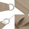 Voile d'ombrage taupe 7 x 5 x 5 m 100 % polyester Oxford 637579637579