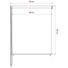 Store roulant d'extérieur 105 (l) x 140 (H) cm crème 637585637585