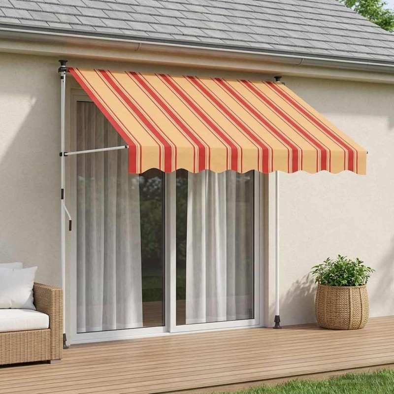 Auvent rétractable manuel Multicolore 250 x 115 x 300 cm 637590637590