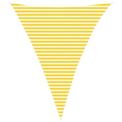 Voile d'ombre Jaune et blanc 4 x 5 x 5 m 100 % polyester Oxford 637591637591