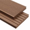 Planche de terrasse 6 pcs Marron Clair WPC 637593637593
