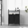 Panier à linge à 2 compartiments avec étagères en chêne noir 637594637594