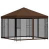 Abri de jardin avec parois 3 x 3 m Marron Polyester et Acier 637595637595