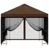 Abri de jardin avec parois 3 x 3 m Marron Polyester et Acier 637595637595