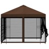 Abri de jardin avec parois 3 x 3 m Marron Polyester et Acier 637595637595