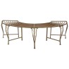Banc d'Arbre 4-Nombre de places 160 x 80 x 44 cm Acier 637598637598
