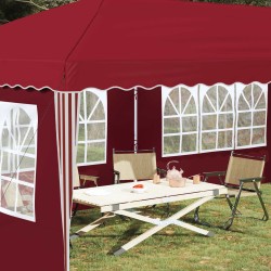 Tente de fête pop-up 575 x 289 x 245 cm Bordeaux 637601637601