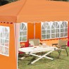 Tente de fête pop-up 575 x 289 x 245 cm Orange 637603637603