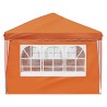 Tente de fête pop-up 575 x 289 x 245 cm Orange 637603637603