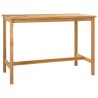 Table de bar Naturel 150 x 75 x 105 cm Bois de teck massif 637607637607