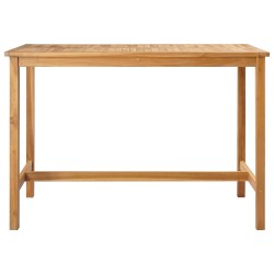 Table de bar Naturel 150 x 75 x 105 cm Bois de teck massif 637607637607