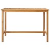 Table de bar Naturel 150 x 75 x 105 cm Bois de teck massif 637607637607