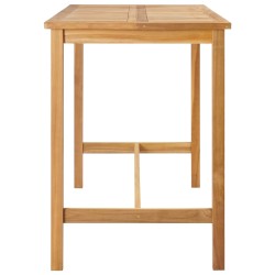 Table de bar Naturel 150 x 75 x 105 cm Bois de teck massif 637607637607