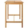 Table de bar Naturel 150 x 75 x 105 cm Bois de teck massif 637607637607