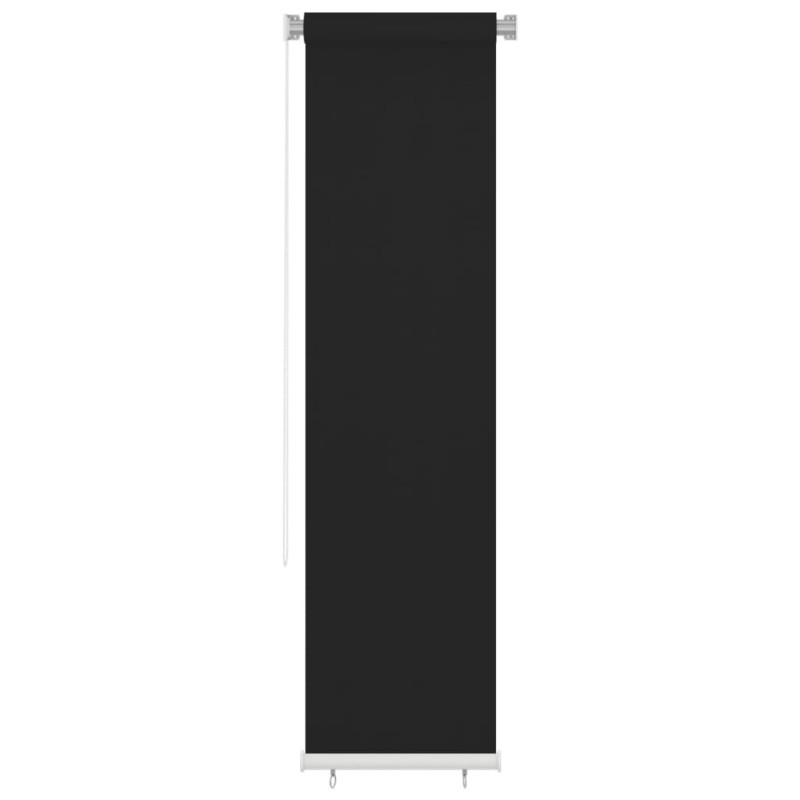 Store roulant d'extérieur 65 (l) x 230 (H) cm HDPE noir 637612637612