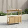 Table de bar extérieure Naturel 110 x 50 x 105 cm Bambou 637619637619