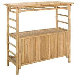 Table de bar extérieure Naturel 110 x 50 x 105 cm Bambou 637619637619