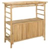 Table de bar extérieure Naturel 110 x 50 x 105 cm Bambou 637619637619