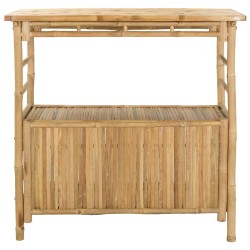 Table de bar extérieure Naturel 110 x 50 x 105 cm Bambou 637619637619