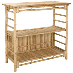 Table de bar extérieure Naturel 110 x 50 x 105 cm Bambou 637619637619