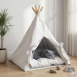 Teepee pour animaux de compagnie avec coussin 50 x 50 x 60 cm 637622637622